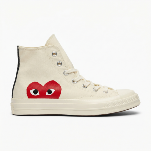 Converse Comme Des Garcons Play X Chuck 70 High Beige
