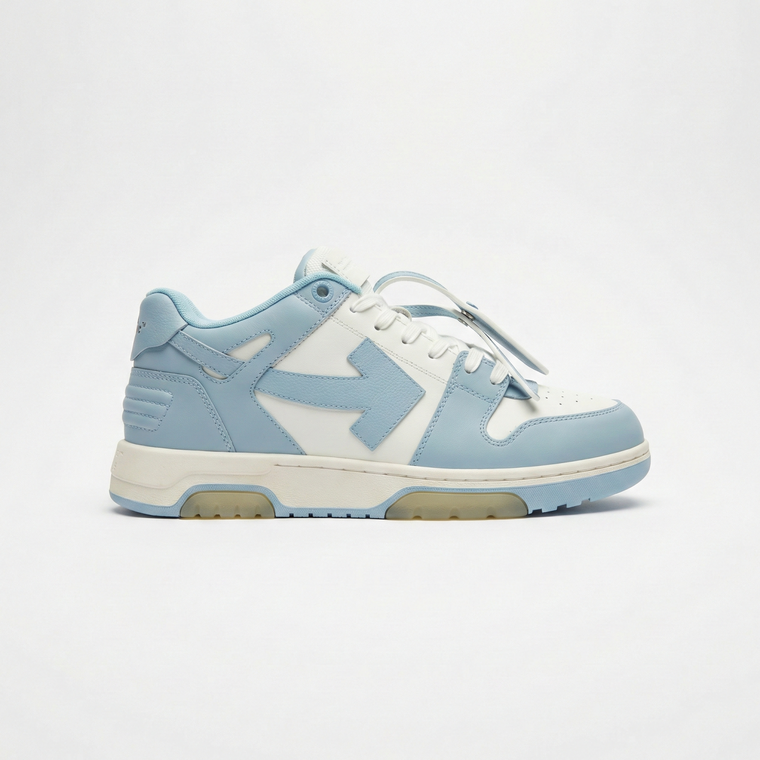 Off White Out Of Office Calf Leather Baby Blue