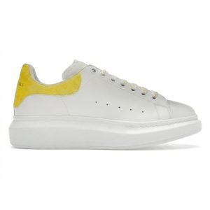 Alexander McQueen White Yellow Croc