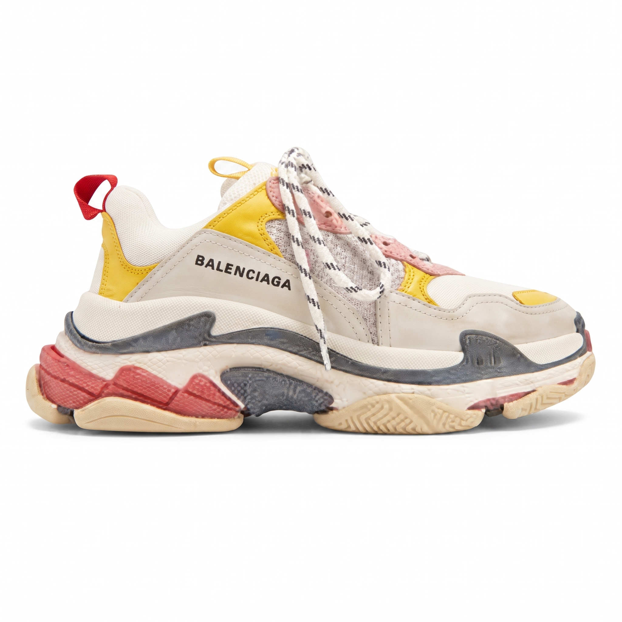 Balenciaga Triple S 17fw Amarillas Rosa Beige