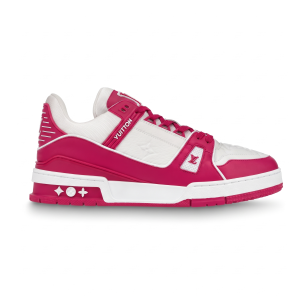 Louis Vuitton Trainer Low White Fuchsia