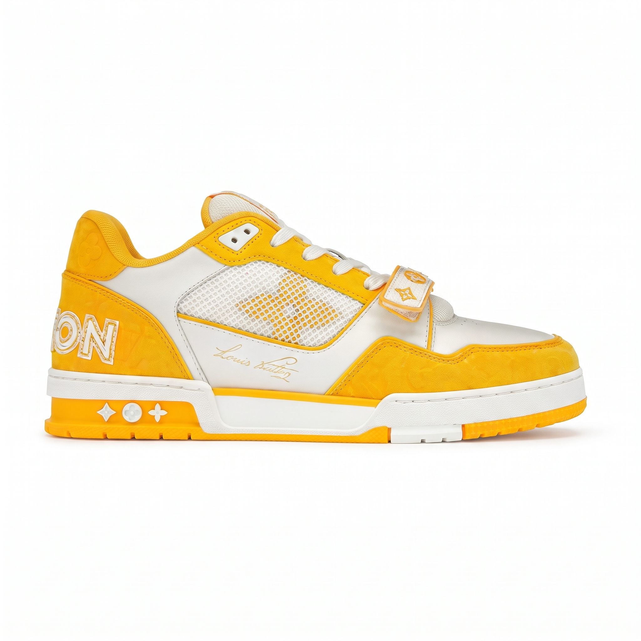 Louis Vuitton Trainer Monogram Denim Yellow