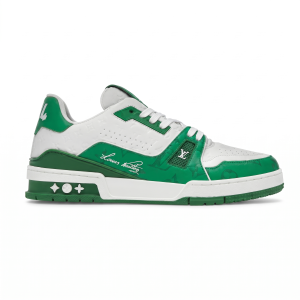 Louis Vuitton Trainer Signature Green White